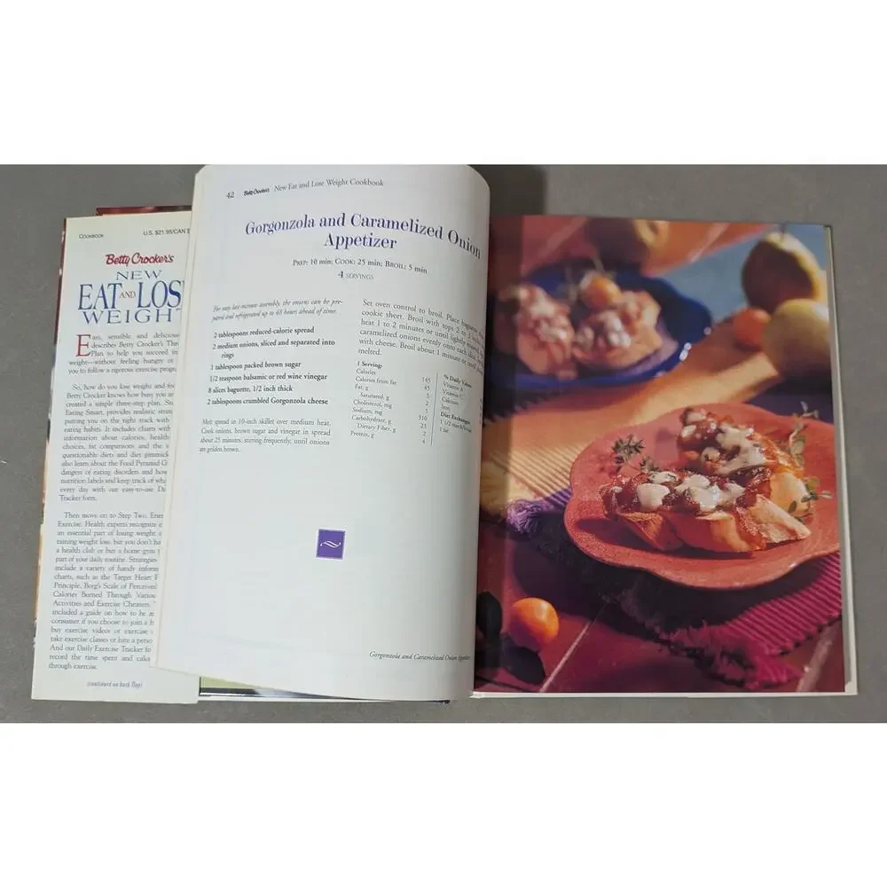 Vintage Betty Crocker's New Eat and Lose Weight Cookbook Hardcover (1996)